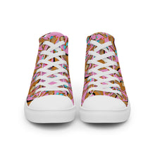 Load image into Gallery viewer, Women’s high top canvas shoes 'Eat me drink me'