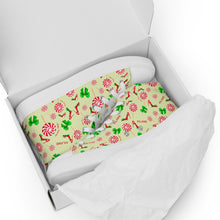 Load image into Gallery viewer, Women’s high top canvas shoes 'Peppermint'