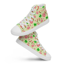 Load image into Gallery viewer, Women’s high top canvas shoes 'Peppermint'