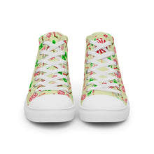 Load image into Gallery viewer, Women’s high top canvas shoes 'Peppermint'