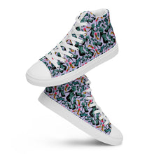 Load image into Gallery viewer, Women’s high top canvas shoes 'Blue shoes'