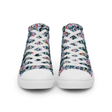 Load image into Gallery viewer, Women’s high top canvas shoes 'Blue shoes'