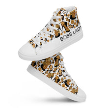 Load image into Gallery viewer, Women’s high top canvas shoes 'Boss Up'