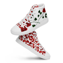 Load image into Gallery viewer, Women’s high top canvas shoes 'Love yourself'
