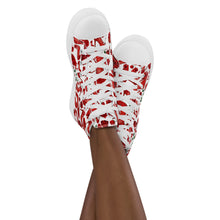 Load image into Gallery viewer, Women’s high top canvas shoes 'Love yourself'