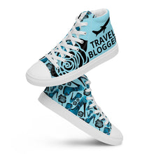 Load image into Gallery viewer, Women’s high top canvas shoes 'Travel blogger'