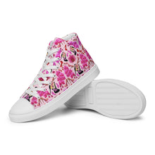 Load image into Gallery viewer, Women’s high top canvas shoes 'Secret garden'