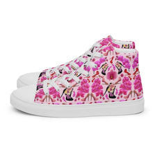 Load image into Gallery viewer, Women’s high top canvas shoes 'Secret garden'