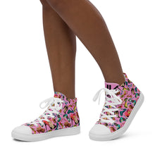 Load image into Gallery viewer, Women’s high top canvas shoes 'OMG. Shoes!'