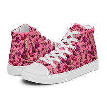 Load image into Gallery viewer, Women’s high top canvas shoes 'Pink Diamond'