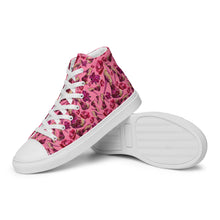 Load image into Gallery viewer, Women’s high top canvas shoes 'Pink Diamond'