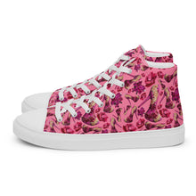 Load image into Gallery viewer, Women’s high top canvas shoes 'Pink Diamond'