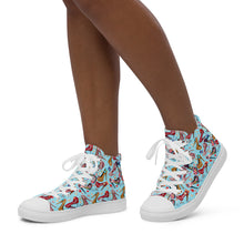 Load image into Gallery viewer, Women’s high top canvas shoes 'Wonderland'