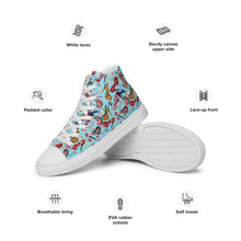 Load image into Gallery viewer, Women’s high top canvas shoes 'Wonderland'