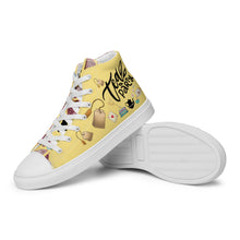Load image into Gallery viewer, Women’s high top canvas shoes 'Tea Party'