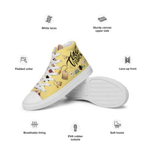 Load image into Gallery viewer, Women’s high top canvas shoes 'Tea Party'
