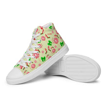 Load image into Gallery viewer, Women’s high top canvas shoes 'Peppermint'