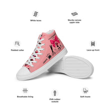 Load image into Gallery viewer, Women’s high top canvas shoes 'Love Fashion'
