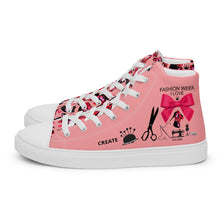 Load image into Gallery viewer, Women’s high top canvas shoes 'Love Fashion'