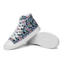 Load image into Gallery viewer, Women’s high top canvas shoes 'Blue shoes'