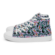 Load image into Gallery viewer, Women’s high top canvas shoes 'Blue shoes'