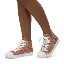 Load image into Gallery viewer, Women’s high top canvas shoes 'Rock Couture'