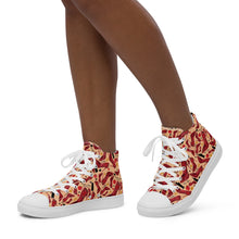 Load image into Gallery viewer, Women’s high top canvas shoes 'Empire State of dreams'