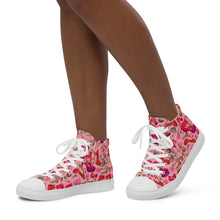 Load image into Gallery viewer, Women’s high top canvas shoes 'Hollywood'
