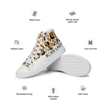 Load image into Gallery viewer, Women’s high top canvas shoes 'Boss Up'
