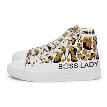 Load image into Gallery viewer, Women’s high top canvas shoes 'Boss Up'
