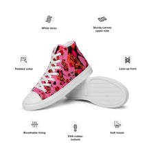 Load image into Gallery viewer, Women’s high top canvas shoes 'Deel Love'