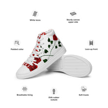 Load image into Gallery viewer, Women’s high top canvas shoes 'Love yourself'