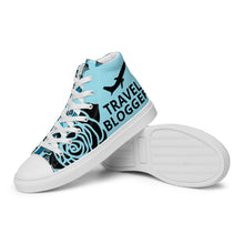 Load image into Gallery viewer, Women’s high top canvas shoes 'Travel blogger'