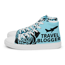 Load image into Gallery viewer, Women’s high top canvas shoes 'Travel blogger'