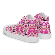 Load image into Gallery viewer, Women’s high top canvas shoes 'Secret garden'