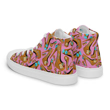 Load image into Gallery viewer, Women’s high top canvas shoes 'Eat me drink me'