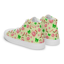 Load image into Gallery viewer, Women’s high top canvas shoes 'Peppermint'
