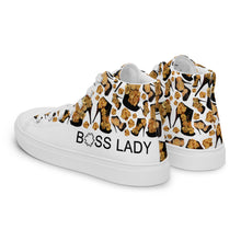 Load image into Gallery viewer, Women’s high top canvas shoes 'Boss Up'