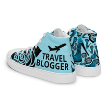 Load image into Gallery viewer, Women’s high top canvas shoes 'Travel blogger'