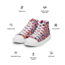 Load image into Gallery viewer, Women’s high top canvas shoes 'OMG. Shoes!'