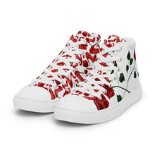 Load image into Gallery viewer, Women’s high top canvas shoes 'Love yourself'