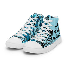 Load image into Gallery viewer, Women’s high top canvas shoes 'Travel blogger'