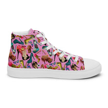 Load image into Gallery viewer, Women’s high top canvas shoes 'OMG. Shoes!'