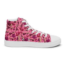 Load image into Gallery viewer, Women’s high top canvas shoes 'Pink Diamond'
