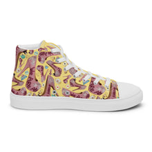 Load image into Gallery viewer, Women’s high top canvas shoes 'Tea Party'