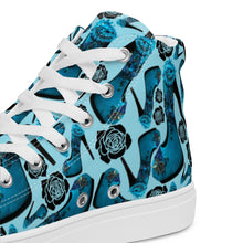 Load image into Gallery viewer, Women’s high top canvas shoes 'Travel blogger'