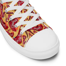 Load image into Gallery viewer, Women’s high top canvas shoes 'Down the rabbit hole'