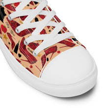 Load image into Gallery viewer, Women’s high top canvas shoes 'Empire State of dreams'