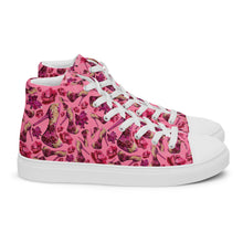 Load image into Gallery viewer, Women’s high top canvas shoes 'Pink Diamond'