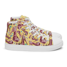 Load image into Gallery viewer, Women’s high top canvas shoes 'Tea Party'